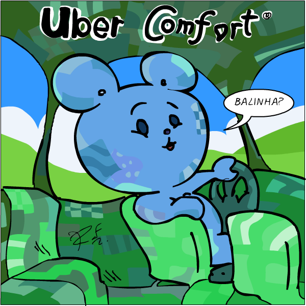 Uber confort, COMFORT, urso, Sapo Brothers, diverso, tiras, humor, games, jogos, animao, anima, quadrinhos, infantil, minja, jones