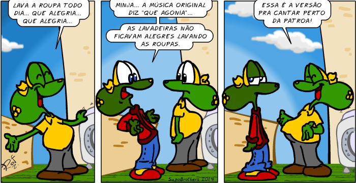 Sapo Brothers, diverso, tiras, humor,  animao, anima, quadrinhos, infantil, minja, jones