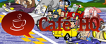 Caf com HQ, diverso, tiras, humor, games, jogos, animao, anima, quadrinhos, infantil, minja, jones