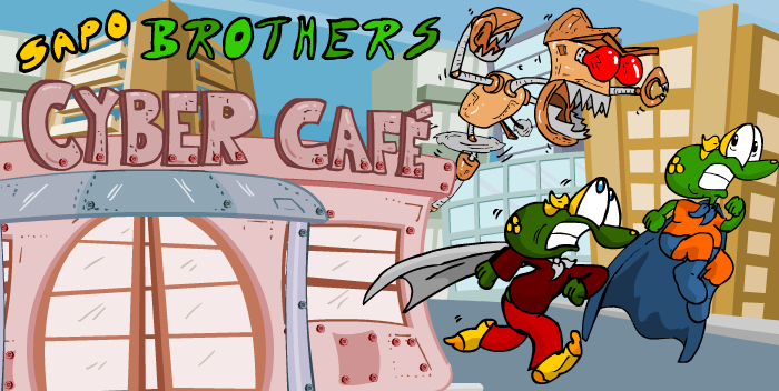  Sapo Brothers, diverso, tiras, humor, games, jogos, animao, anima, quadrinhos, infantil, minja, jones