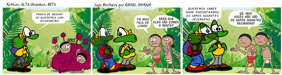  Sapo Brothers, diverso, tiras, humor, games, jogos, animao, anima, quadrinhos, infantil, minja, jones