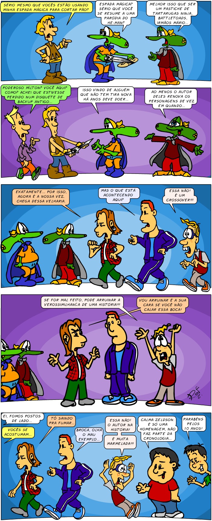 Sapo Brothers, diverso, tiras, humor, games, jogos, animao, anima, quadrinhos, infantil, minja, jones