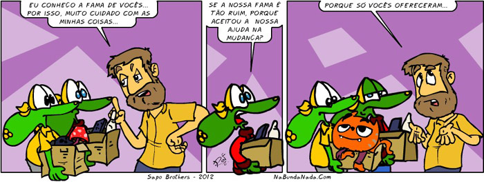 Sapo Brothers, diverso, tiras, humor, games, jogos, animao, anima, quadrinhos, infantil, minja, jones