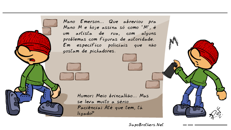 Sapo Brothers, Rafael Dourado, quadrinhos, humor, tiras, tirinhas, cartoon