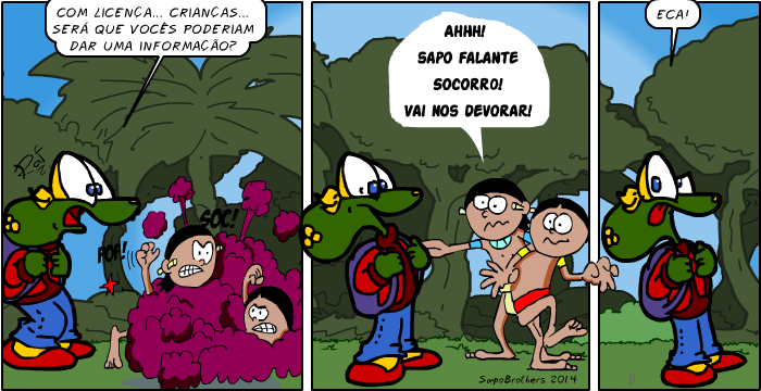  Sapo Brothers, diverso, tiras, humor, games, jogos, animao, anima, quadrinhos, infantil, minja, jones