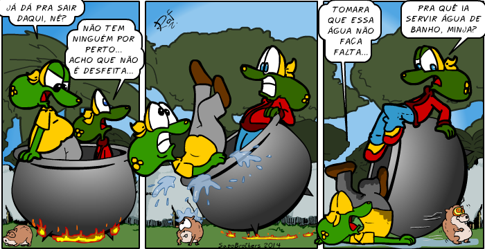 Sapo Brothers, diverso, tiras, humor,  animao, anima, quadrinhos, infantil, minja, jones