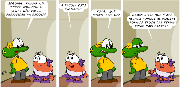 Sapo Brothers, Begnia, Begofredo, tiras, humor, HQ, quadrinhos, infantil