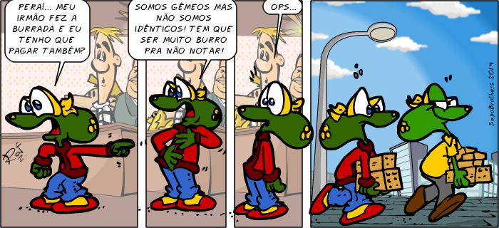  , Sapo Brothers, diverso, tiras, humor,  animao, anima, quadrinhos, infantil, minja, jones