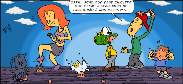 Sapo Brothers, diverso, tiras, humor,  animao, anima, quadrinhos, infantil, minja, jones