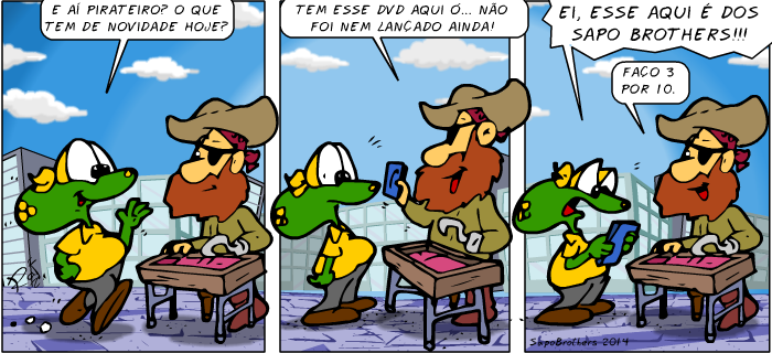 Sapo Brothers, diverso, tiras, humor,  animao, anima, quadrinhos, infantil, minja, jones