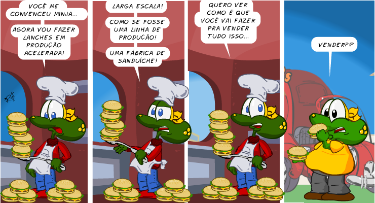 x-queijo, piada, tiras, humor, HQ, quadrinhos, infantil