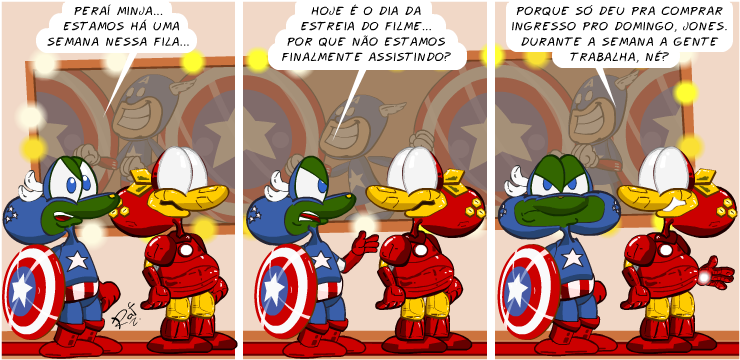 Sapo Brothers, diverso, tiras, humor,  animao, anima, quadrinhos, infantil, minja, jones