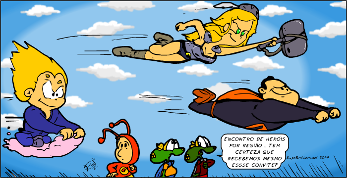 Sapo Brothers, diverso, tiras, humor,  animao, anima, quadrinhos, infantil, minja, jones