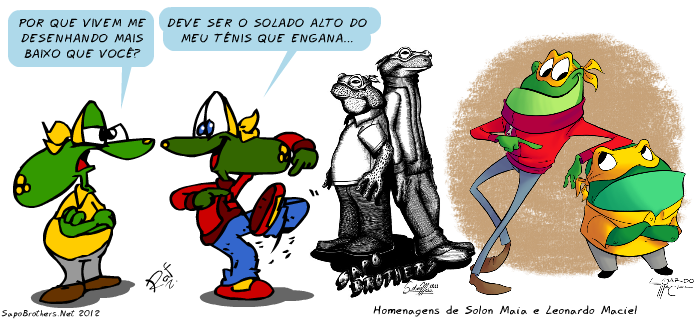 Sapo Brothers, diverso, tiras, humor, japa,  animao, anima, quadrinhos, infantil, minja, jones