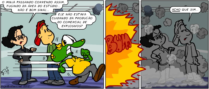 Sapo Brothers, diverso, tiras, humor, japa,  animao, anima, quadrinhos, infantil, minja, jones