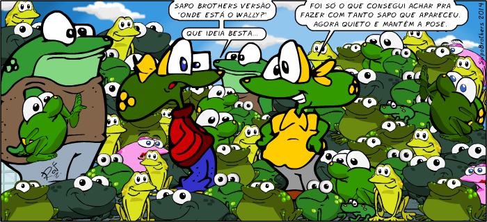 Sapo Brothers, diverso, tiras, humor,  animao, anima, quadrinhos, infantil, minja, jones