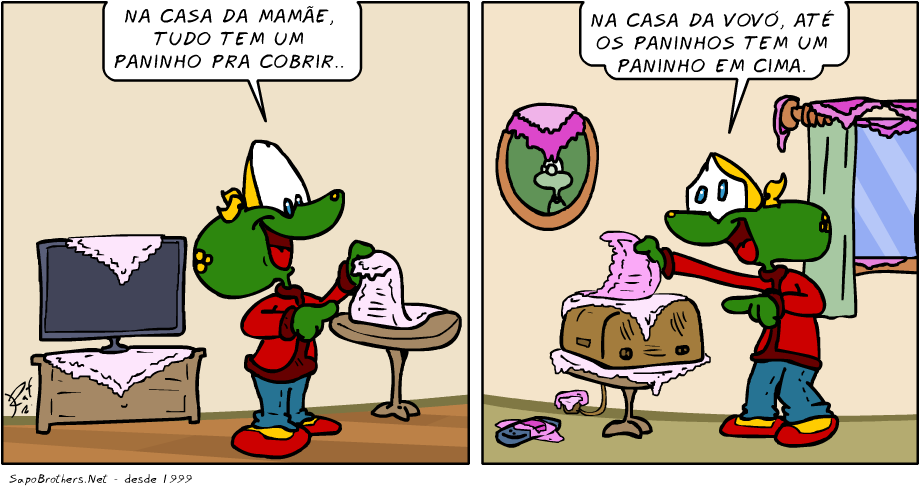 paninho, casa papai, casa vov, desenho, criana, piada, tiras, humor, HQ, quadrinhos, infantil