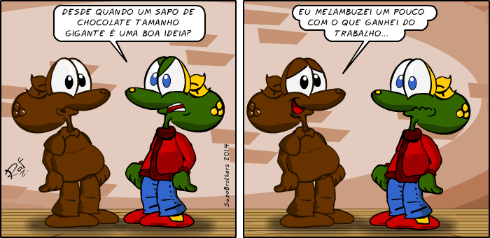 Sapo Brothers, diverso, tiras, humor,  animao, anima, quadrinhos, infantil, minja, jones