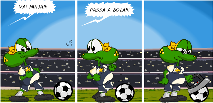 Sapo Brothers, futebol, tiras, humor, HQ, quadrinhos, infantil