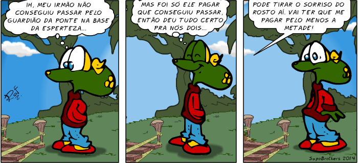 Sapo Brothers, diverso, tiras, humor,  animao, anima, quadrinhos, infantil, minja, jones