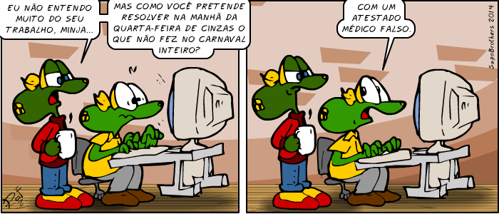 Sapo Brothers, diverso, tiras, humor,  animao, anima, quadrinhos, infantil, minja, jones