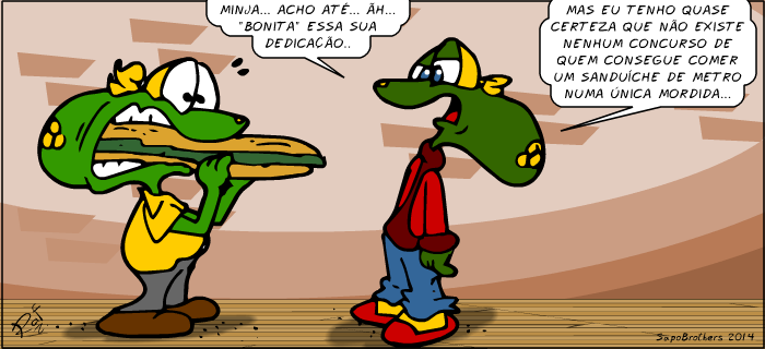 Sapo Brothers, diverso, tiras, humor,  animao, anima, quadrinhos, infantil, minja, jones