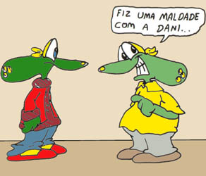 Sapo Brothers, diverso, tiras, humor, games, jogos, animao, anima, quadrinhos, infantil, minja, jones