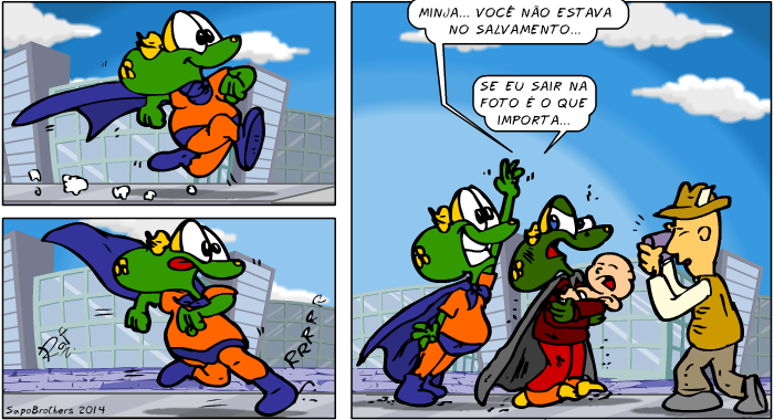 Sapo Brothers, diverso, tiras, humor,  animao, anima, quadrinhos, infantil, minja, jones