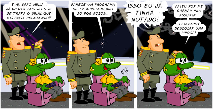 tv do general, super heris, piada, tiras, humor, HQ, quadrinhos, infantil