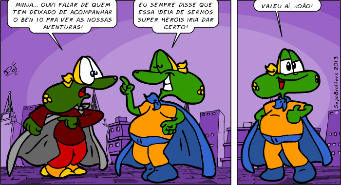  , Sapo Brothers, diverso, tiras, humor,  animao, anima, quadrinhos, infantil, minja, jones