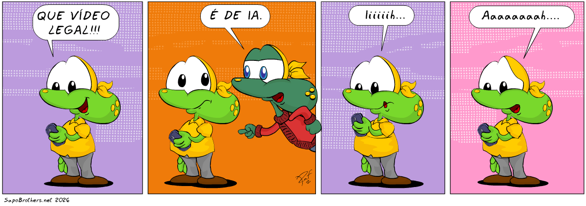 ia, vídeos, piada, tiras, humor, HQ, quadrinhos, infantil