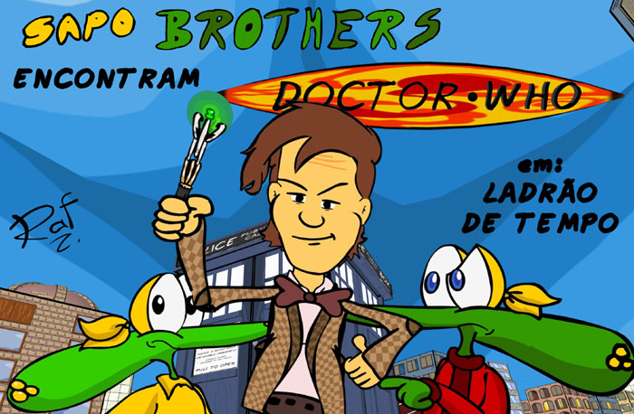 Doctor Who, Sapo Brothers, diversão, tiras, humor, games, jogos, animação, anima, quadrinhos, infantil, minja, jones